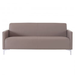 STYLE Καναπές Σαλονιού Καθιστικού, 2Θέσιος, Pu Cappuccino K/D  112x71x72cm