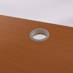 ΓΡΑΦΕΙΟ Γωνία, Μέταλλο Βαφή Άσπρο, Επιφάνεια Απόχρωση Maple  140x100x60/45cm H.75/72cm