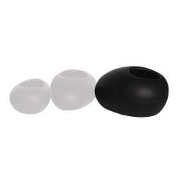 FLOWER POT-ROCK 56x43x29cm, Cement Απόχρωση Black  56x43x29cm