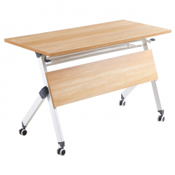 UNIT Γραφείο Η/Υ, Μέταλλο Βαφή Άσπρο, Melamine Απόχρωση Sonoma  120x55x75cm