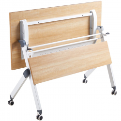 UNIT Γραφείο Η/Υ, Μέταλλο Βαφή Άσπρο, Melamine Απόχρωση Sonoma  120x55x75cm