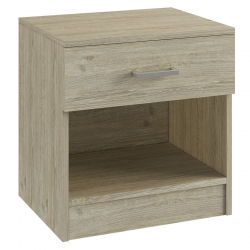 LIFE-W Κομοδίνο με 1 Συρτάρι, Απόχρωση Sonoma  45x35x47cm