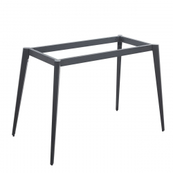 VIDAL Βάση Τραπεζιού Μέταλλο Βαφή Μαύρο (7,20 kg) για Eπιφάνεια από 120x80cm  122x84x72cm