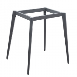 VIDAL Βάση Τραπεζιού Μέταλλο Βαφή Μαύρο (6,50 Kg) για Επιφάνεια από 80x80cm  81x81x72cm