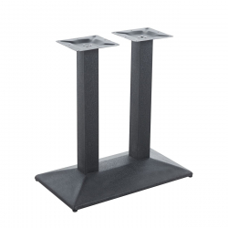 IBIS Βάση Τραπεζιού Μακρόστενη Μέταλλο Βαφή Μαύρο Matte (11,00 Kg)  70x40cm H.73cm