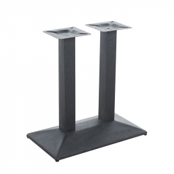 IBIS Βάση Τραπεζιού Μακρόστενη Μέταλλο Βαφή Μαύρο Matte (11,00 Kg)  70x40cm H.73cm