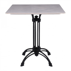 Επιφάνεια Μάρμαρο Sintered Stone, Απόχρωση White Marble (MDF για στήριξη βάσης)  70x70cm/11mm