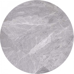 Επιφάνεια Μάρμαρο Sintered Stone, Απόχρωση Grey Marble (MDF για στήριξη βάσης)  Φ60cm/11mm