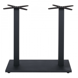 PRATO-W Βάση Τραπεζιού BAR 70x40cm H.93cm Μέταλλο Βαφή Μαύρο με Ρεγουλατόρο/ 18Kg  70x40 H.93cm