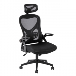 BF3050 Πολυθρόνα Γραφείου- Διευθυντή, Mesh Μαύρο, Μπράτσα up-down  63x63x118/128cm