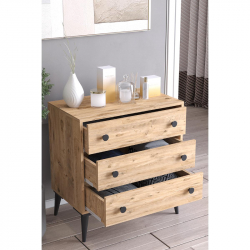 Συρταριέρα ArteLibre AMARI Δρυς Μοριοσανίδα 72x43x79cm