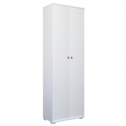 Ντουλάπι ArteLibre ROSELINE Λευκό Μοριοσανίδα 50x30x183cm