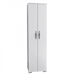 Ντουλάπι ArteLibre JUDELINE Λευκό Μοριοσανίδα 60x32x173.5cm