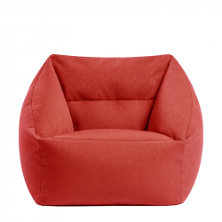 Πουφ Πολυθρόνα ArteLibre MAZIA Κόκκινο Ύφασμα 64x64x66.5cm