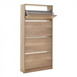 Παπουτσοθήκη ArteLibre DORIT Φυσικό Μοριοσανίδα/Μελαμίνη 73x24x148cm