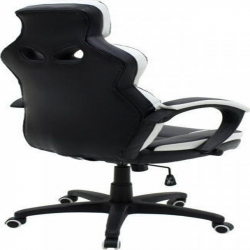 Καρέκλα Γραφείου ArteLibre Gaming ΚΛΕΟΝΙΚΗ Μαύρο/Λευκό 65x72x118-126cm