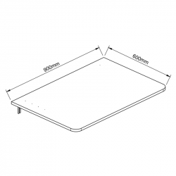 Τραπεζάκι Πτυσσόμενο Τοίχου ArteLibre ANAICA Δρυς Μοριοσανίδα 90x60cm