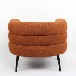 Πολυθρόνα ArteLibre CEREN Πορτοκαλί Ύφασμα/Μέταλλο/Ξύλο 87x80x70cm