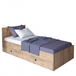 Κρεβάτι Μονό ArteLibre AMARI Δρυς Μοριοσανίδα 200x98cm