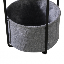 Βοηθητικό τραπέζι Fredami pakoworld μαύρο μαρμάρου Φ40x50εκ