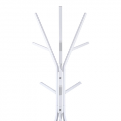 Καλόγερος Denner pakoworld μέταλλο σε λευκή απόχρωση 48.5x48.5x180εκ