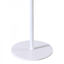 Καλόγερος Tebera pakoworld μέταλλο σε λευκή απόχρωση Φ30x170εκ