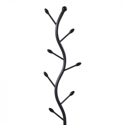 Καλόγερος Lelom pakoworld μέταλλο σε μαύρη απόχρωση Φ30x170εκ