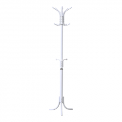 Καλόγερος Mendora pakoworld μέταλλο σε λευκή απόχρωση 40x40x180εκ