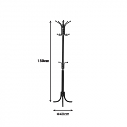 Καλόγερος Mendora pakoworld μέταλλο σε λευκή απόχρωση 40x40x180εκ