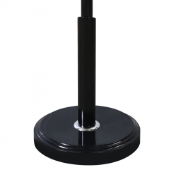 Καλόγερος Portu pakoworld μέταλλο σε μαύρη-φυσική απόχρωση Φ30x170εκ