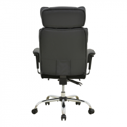 Καρέκλα γραφείου διευθυντή με υποπόδιο Zanci pakoworld pu μαυρο 70x66x112-120εκ