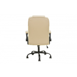 Καρέκλα γραφείου διευθυντή Stellar pakoworld pu σε μπεζ-εκρού απόχρωση 70x77x110-119εκ