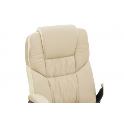 Καρέκλα γραφείου διευθυντή Stellar pakoworld pu σε μπεζ-εκρού απόχρωση 70x77x110-119εκ