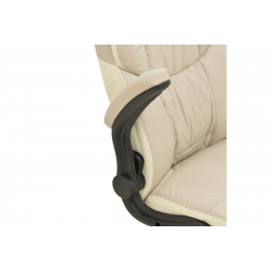 Καρέκλα γραφείου διευθυντή Stellar pakoworld pu σε μπεζ-εκρού απόχρωση 70x77x110-119εκ