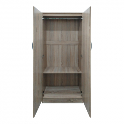 Ντουλάπα δίφυλλη Lego pakoworld σε Sonoma απόχρωση 80x42x180εκ