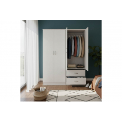 Ντουλάπα τετράφυλλη Lego pakoworld λευκή 160x42x180εκ