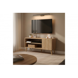 Έπιπλο τηλεόρασης Orianne pakoworld σε sonoma απόχρωση 90x32x46εκ