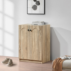 Παπουτσοθήκη-ντουλάπι Ambera pakoworld σε sonoma απόχρωση 60x36.5x81.5εκ