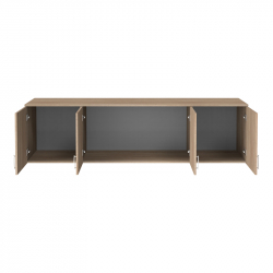 Πατάρι ντουλάπας Royal pakoworld τετράφυλλο sonoma 200x58x53εκ