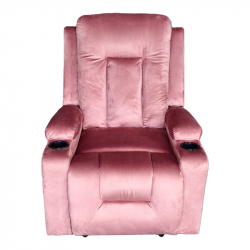 Πολυθρόνα relax Gessel pakoworld βελούδο σάπιο μήλο 80x90x98εκ