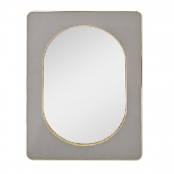 ΚΑΘΡΕΠΤΗΣ ΒΕΛΟΥΔ. ΟΡΘΟΓ. ΓΚΡΙ ΜΕ ΧΡΥΣΗ ΚΟΡΝΙΖΑ 70X50EK.