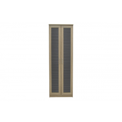 Παπουτσοθήκη-ντουλάπα SANTE pakoworld 21 ζεύγων σε sonoma-ανθρακί απόχρωση 60x37x183εκ