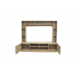 Σύνθετο σαλονιού Ambera pakoworld σε sonoma απόχρωση 200x40x171.5εκ