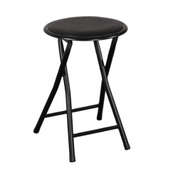 ΣΚΑΜΠΩ ΠΤΥΣΣΟΜΕΝΟ ΜΕΤΑΛΛΙΚΟ ΜΑΥΡΟ Φ30Χ45CM