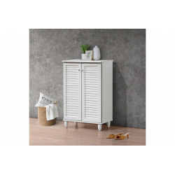 Παπουτσοθήκη-ντουλάπι Santo pakoworld 10 ζεύγων σε λευκή απόχρωση 60x34.5x91.5εκ