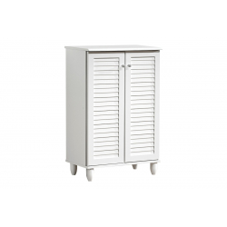 Παπουτσοθήκη-ντουλάπι Santo pakoworld 10 ζεύγων σε λευκή απόχρωση 60x34.5x91.5εκ