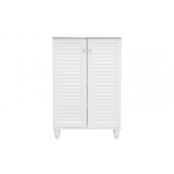 Παπουτσοθήκη-ντουλάπι Santo pakoworld 10 ζεύγων σε λευκή απόχρωση 60x34.5x91.5εκ