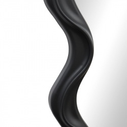 Καθρέπτης Liquid pakoworld pp σε μαύρη απόχρωση 26x2.7x39εκ