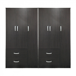 Ντουλάπα εξάφυλλη Lego pakoworld wenge 180x42x180εκ