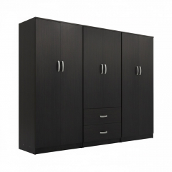 Ντουλάπα εξάφυλλη Lego Ι pakoworld wenge 240x42x180εκ